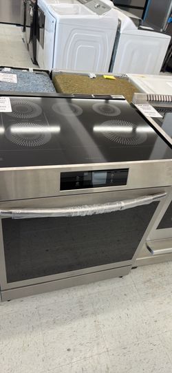 Gallery 30 in 6.2 cu.ft. 5 Burner Element Slide-In Induction Range w/ Total Convection & Air Fry , SmudgeProof Stainless