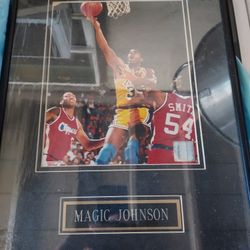 Magic Jhonson Framed NBA Poster 