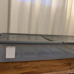 Sterilite Under Bed Storage Bin 43.5” Long Low Profile