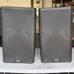 QSC K12.2 Powered Speakers (Pair) + Padded Cases – Excellent Condition