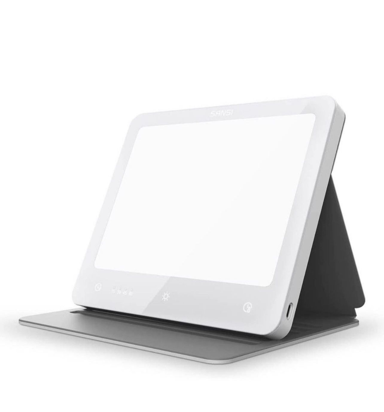 Brandnew SANSI Light Therapy Lamp, UV-Free 10000 Lux Light Therapy with Touch Control, Portable Tablet Support, Adjustable Brightness, Color, Timer &