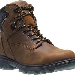 NEW Size 10.5 Wide Work Boots Wolverine Men I-90 Waterproof Soft Toe 6" Construction Boot
