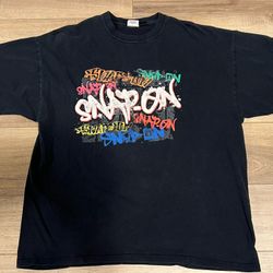 Snap-On Tools Vintage T Shirt Gildan Short Sleeve XL Men's Graffiti Graphic Spray Paint Y2K