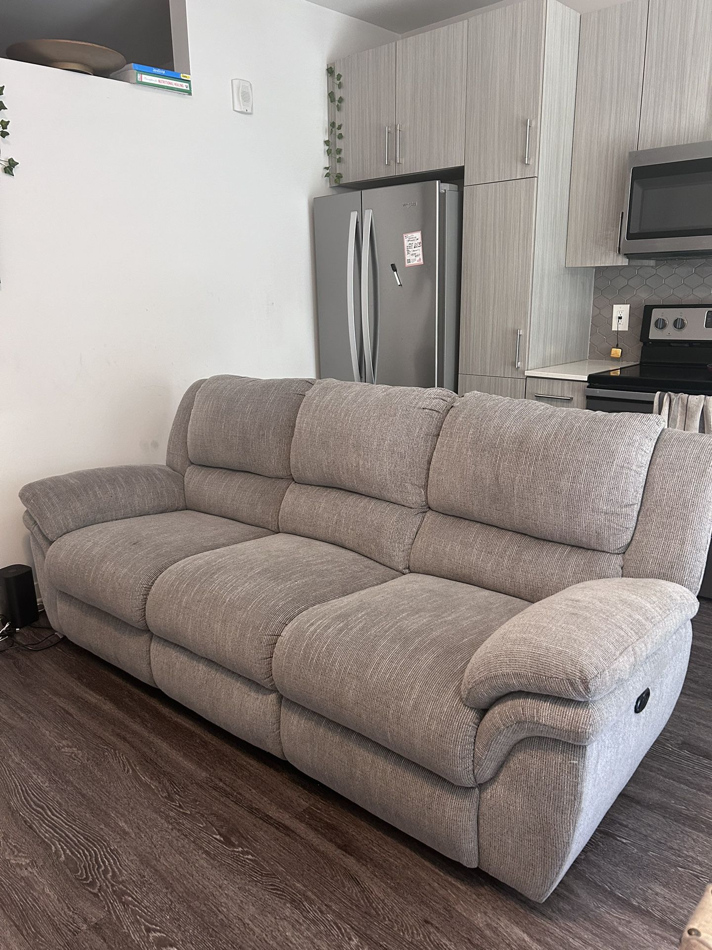 Gray Sofa (Recliner)