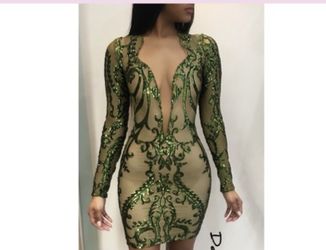 Sequin custom made mini dress