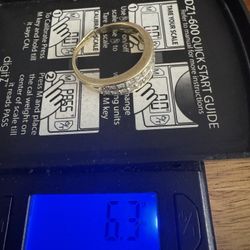 10k Real Gold And Diamond Ring 