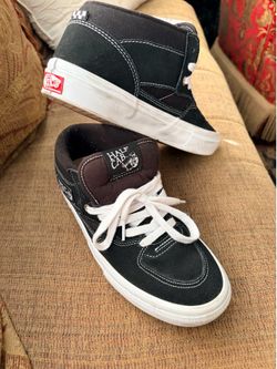Black half cab vans skater shoes size size 7 men’s