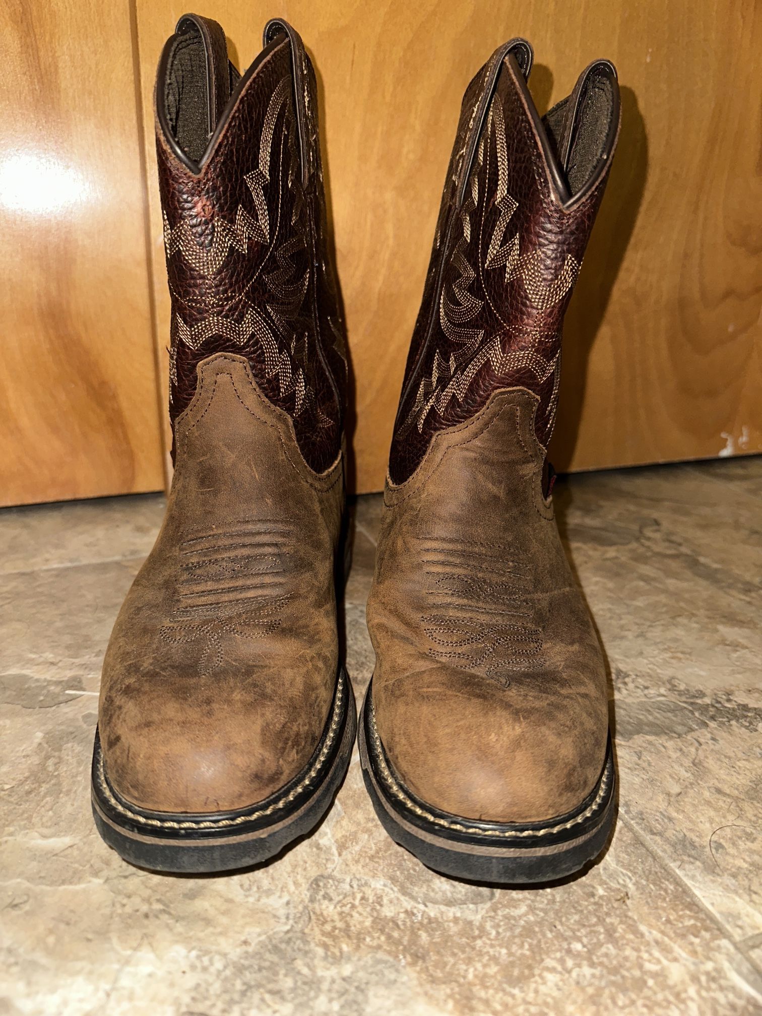 Tony Lama Work Boots EH Steel Toe 3D Leather Waterproof TW902Y