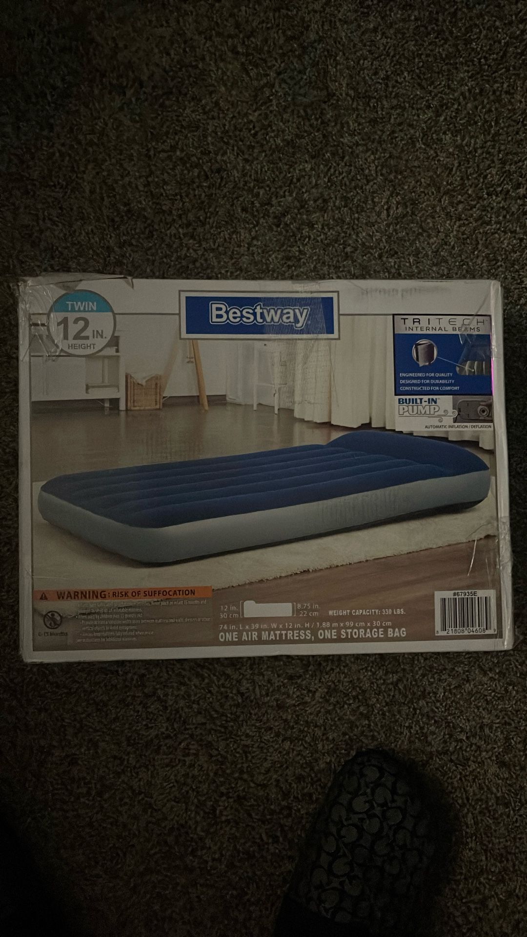 Twin Air Mattress W Built In Pump