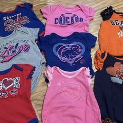 Chicago Bears/Cubs Onesies