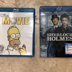 The Simpsons Movie And Sherlock Holmes DVD