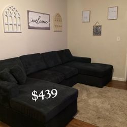 Gorgeous U-Shaped Corduroy Sectional Sofa Set ✅ No Tax ✅