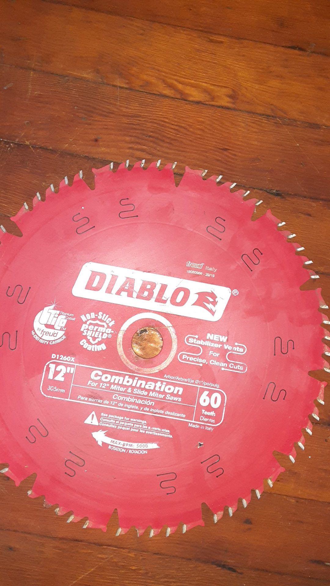 Diablo 12 inch miter blade