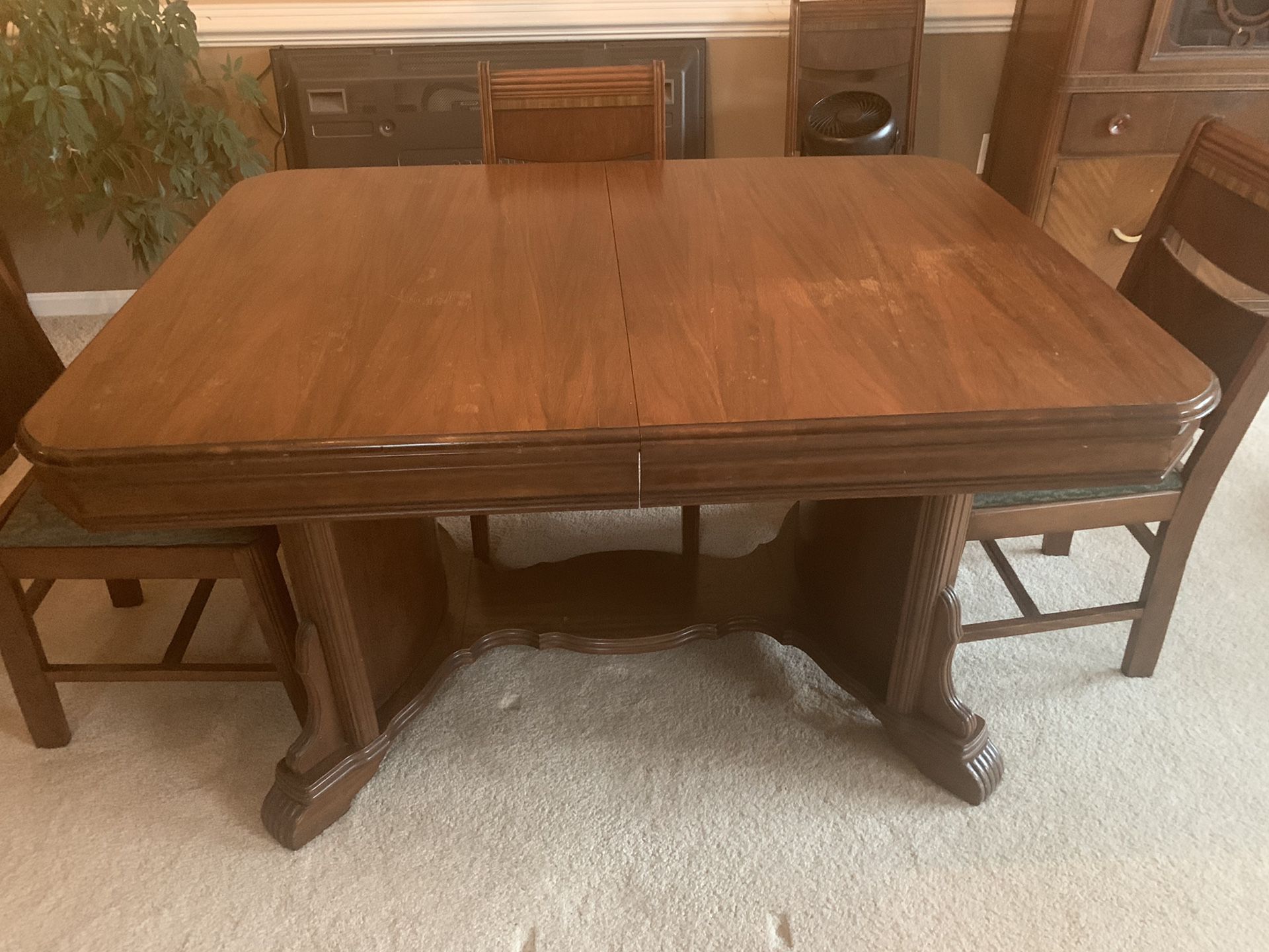 FREE! Table, six chairs, sideboard