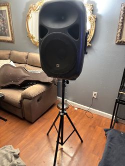 PA Speaker on Tripod Stand
