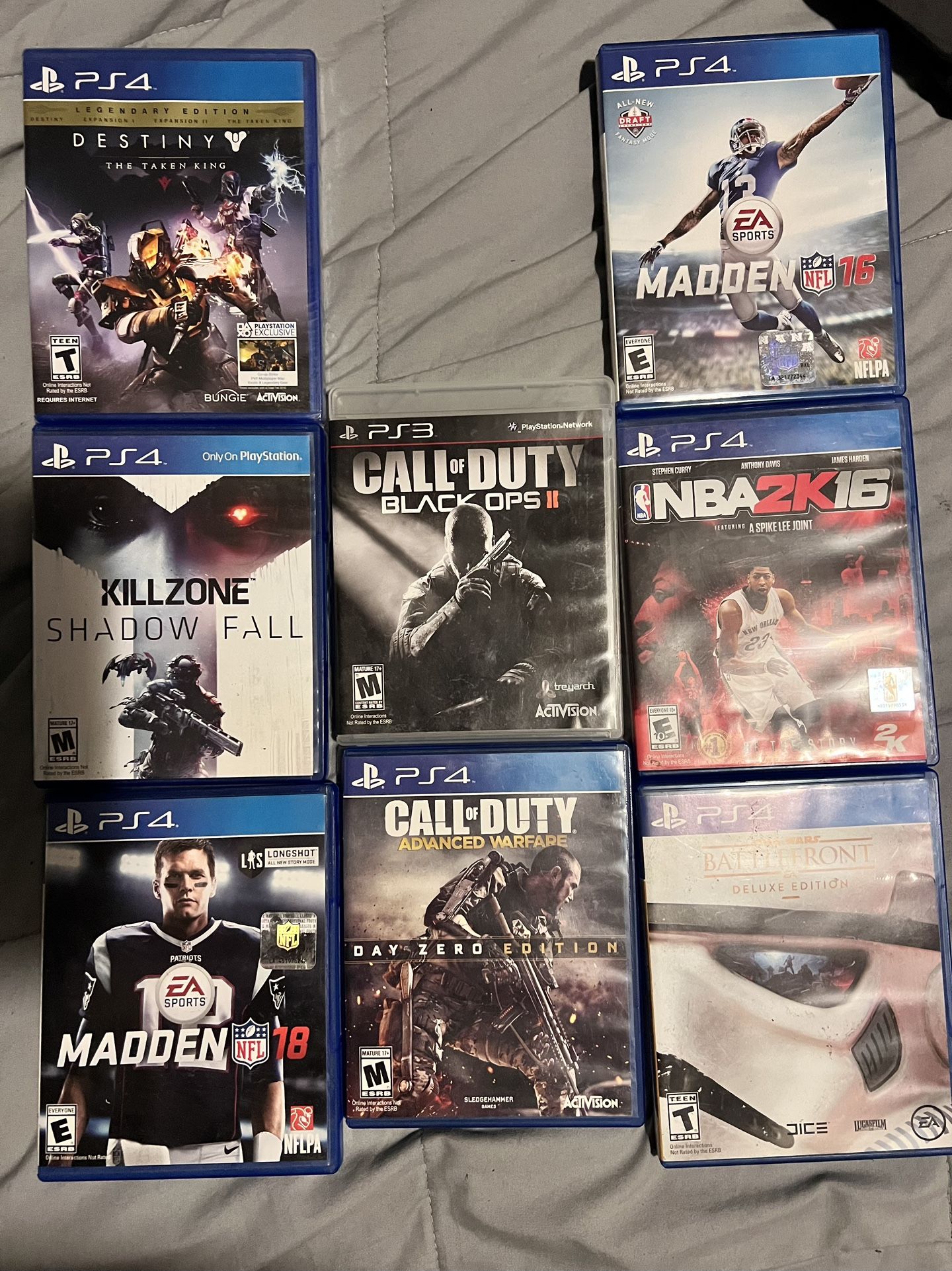 Playstation 4 & Playstation 3 games 8 total 1 price
