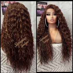 Human Hair Blended Lace Front Wig 