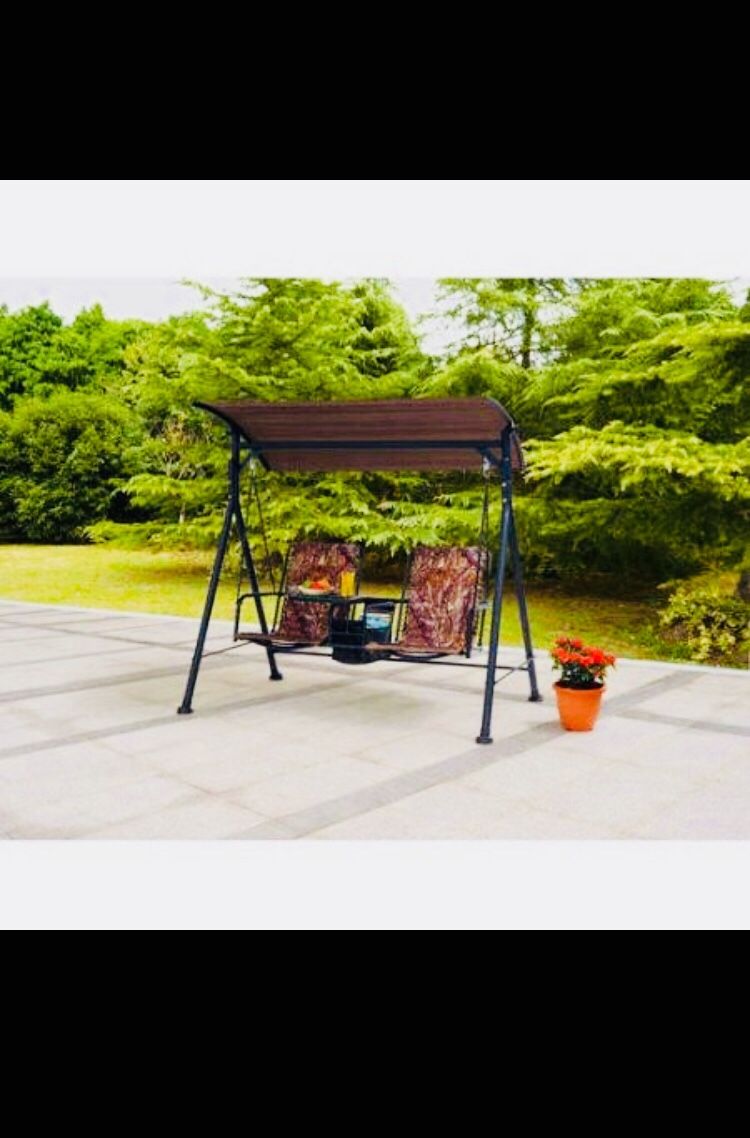 Trail Big and Tall 2-Person Bungee Canopy Porch Swing