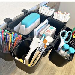 Diamond Press Craft Table Caddy and Cups 