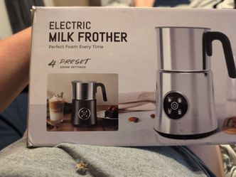 Electric Milk Frother with 4 Preset Settings