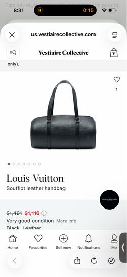 Louis Vuitton Soufflot leather handbag