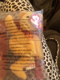 Golden Arches beanie baby from McDonald’s