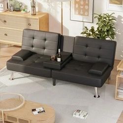 Black futon