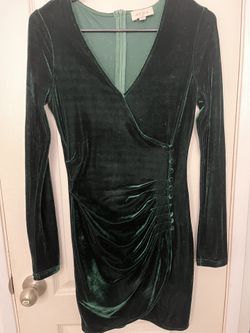 Velvet Green Dress