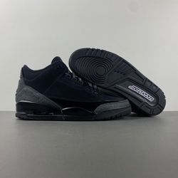 Air Jordan 3 Black Cat Any Size, Color 