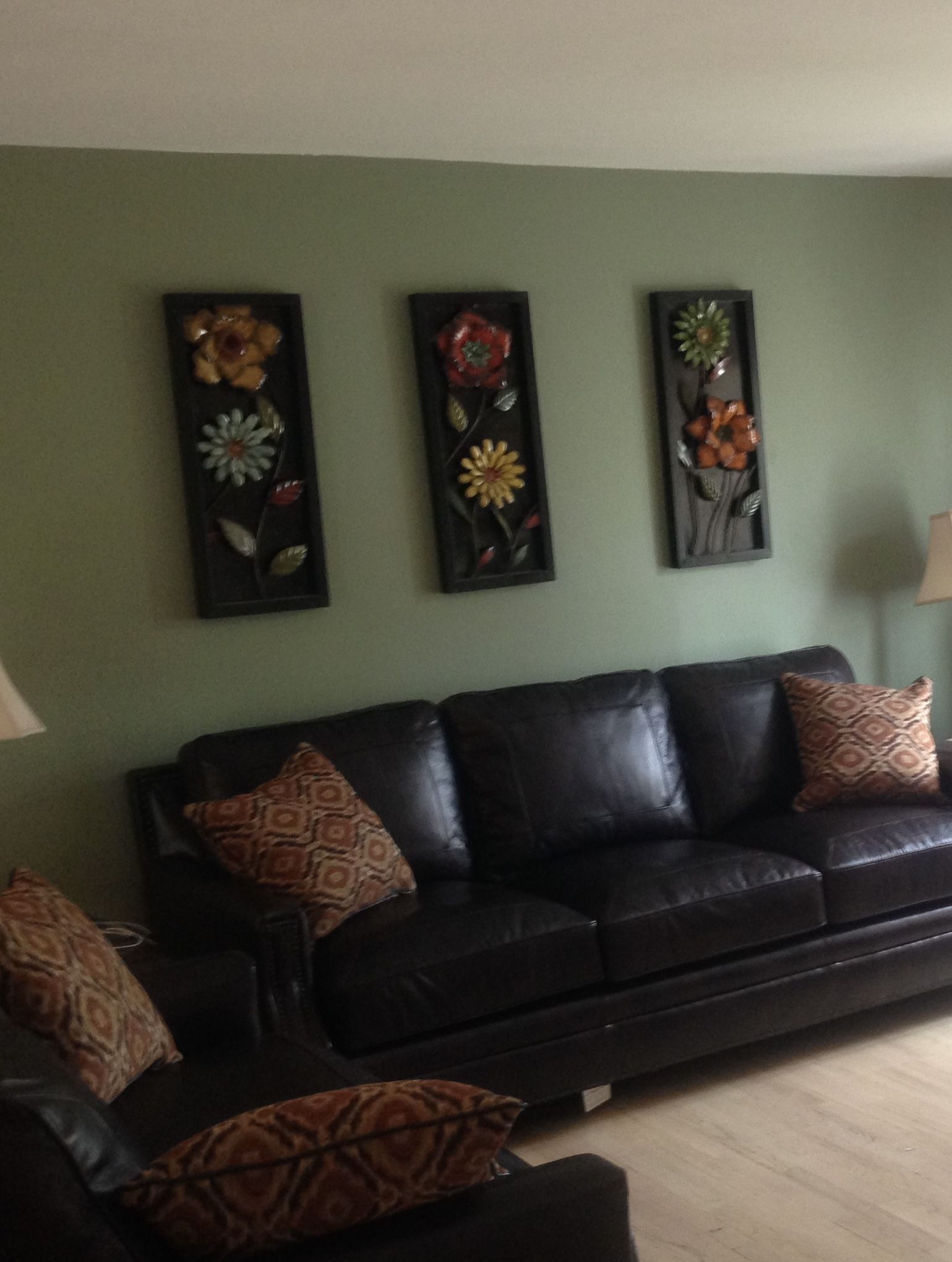 Set Of 3 Floral Wall Panels