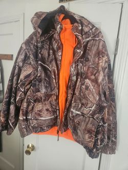 3XL 10X Camo/orange coat