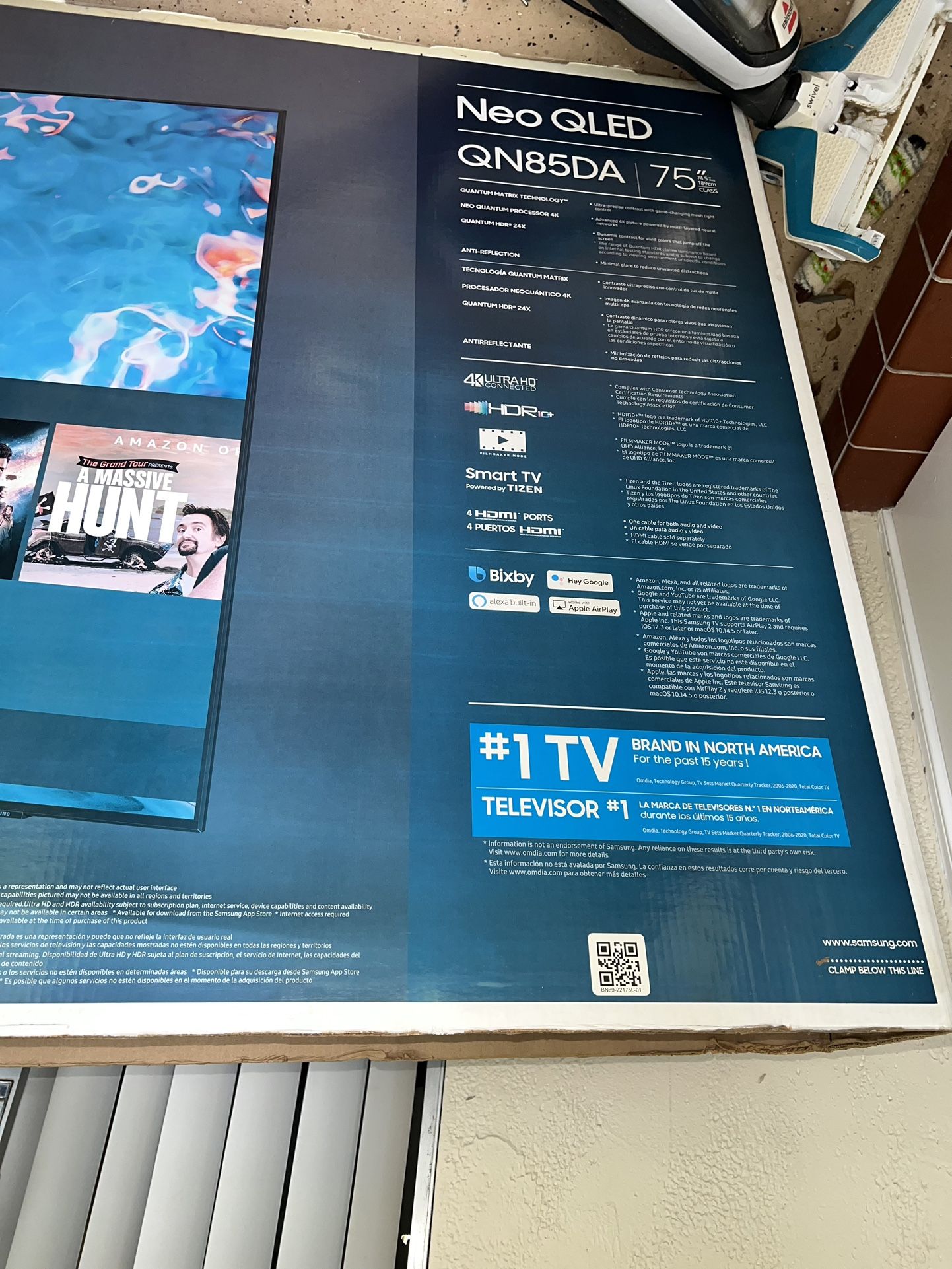 75” Samsung QLED Tv