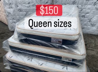 Mattress Pillow top At Low Prices ✨in plastic✨ ⭐️Queen $150 ⭐️Full $130 ⭐️Twin $120 ⭐️King $280 ⭐️Cal King $280 🚚Delivery available $30