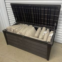 Weatherproof Patio Deck Storage Box Bench