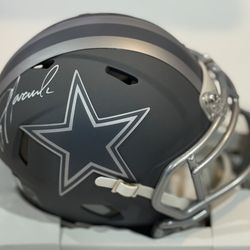 Jay Novacek Autographed Dallas Cowboys State Mini Helmet JSA Certificate 