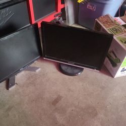 3 Computer Monitors