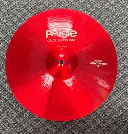 Paiste Color Sound 900 Red 15" Heavy Hi-Hat Cymbals (Pair) - Like New