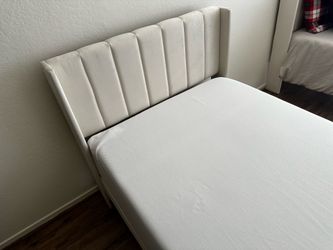Twin Bed Frame + Memory Foam Mattress (Like New) – $180 OBO