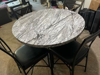 Dining room table and chairs