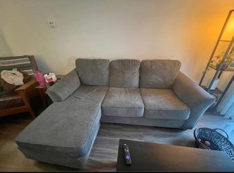 Grey L Shape Sectional Couch