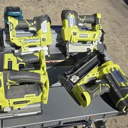 Robin And Makita Wood Working Nailers, Stapler And Sander