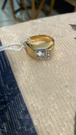 18kt G.E. Gold Plated Cubic Zirconia Crystal Ring