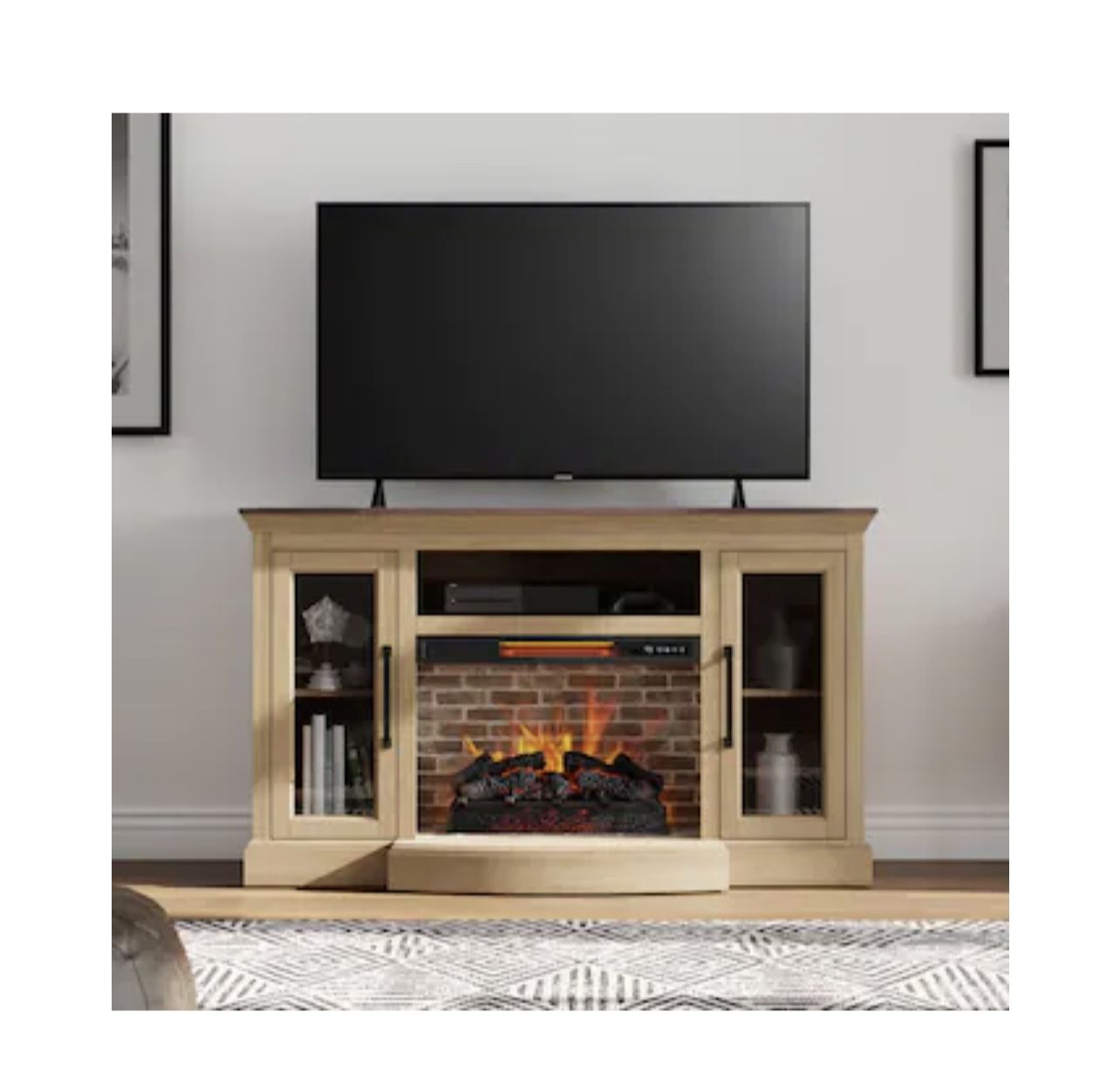 Electric Fireplace Media Mantal