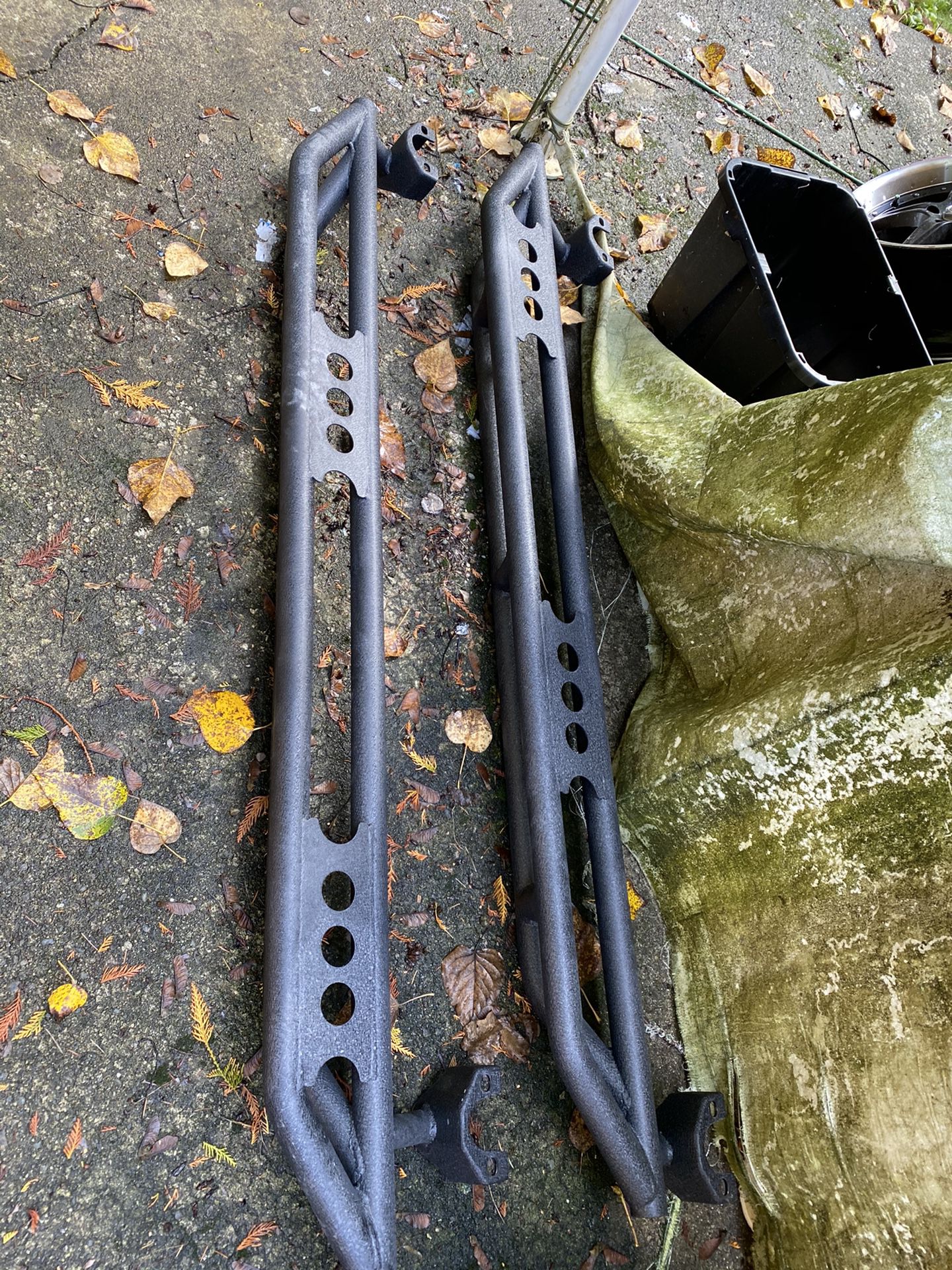 Jeep Wrangler running boards 2 sets, both for sale