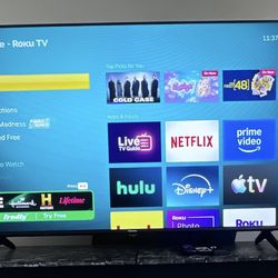 50” Hisense Roku Smart TV – Like New (Only 10 Months Old)