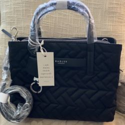 Radleyyy Londonn Finsbury Park Quilt Medium Zip-Top Satchel Black