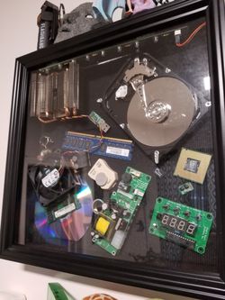 Custom computer wall deco