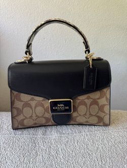 Coach Pepper Satchel In Signature Canvas