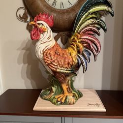 Large Ceramic Rooster