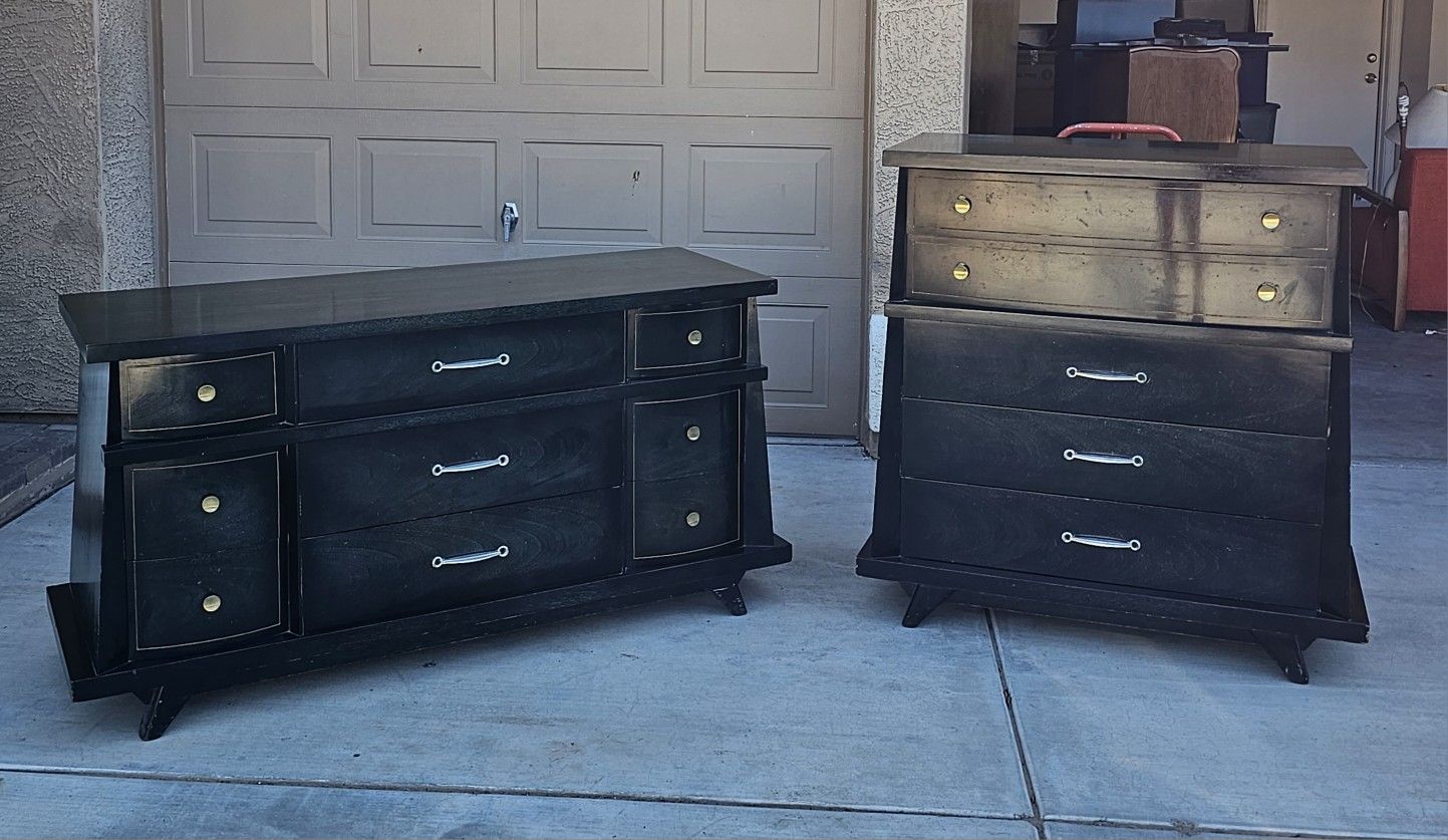 Mid Century Dresser Set